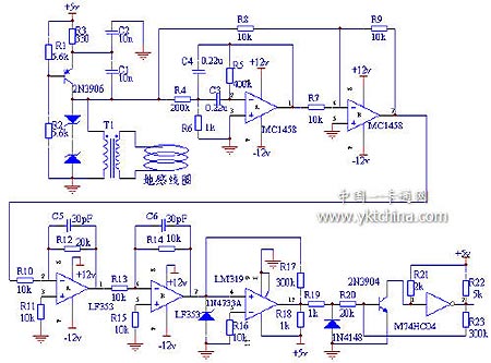 图2动态车辆检测电路原理图
