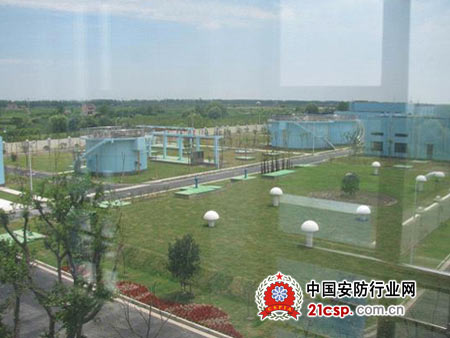 上海菱博液晶拼接大屏幕应用于崇明陈家镇水厂